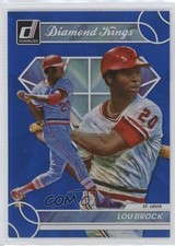 2023 Panini Donruss Diamond Kings Holo Blue Lou Brock #19 HOF 5m1