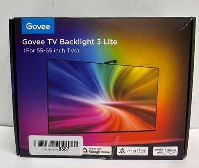 Govee TV Backlight 3 Lite with Fish-Eye Correction Function Sync to 55-65 Inch T