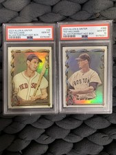 2 Card Ted Williams Silver Portrait Hot Box Lot 2023 Topps Allen & Ginter PSA 10