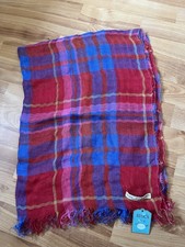Fab AVOCA 100% Linen Extra Large Checked Scarf NEW WITH TAG!!! Great Colours!