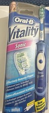 Braun Oral B Vitality Sonic Electric Toothbrush Blue Rechargeable NEW Sealed