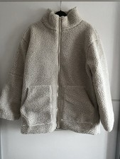Cream/beige Teddy Jacket Women’s Size Large Brand New