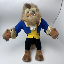 Disney Mattel Beauty and the Beast Plush Vintage 1992 14  Beast Stuffed Animal