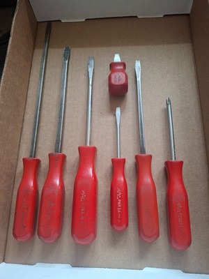 MAC Tools 7 pc Hard Handle Screwdriver Set  - Red