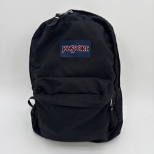 JanSport Superbreak Black Nylon Students School Book Bag Backpack