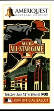 2004 MLB ALL-STAR BASEBALL GAME FAN VOTE BALLOT HOUSTON ASTROS MINUTE MAID PARK
