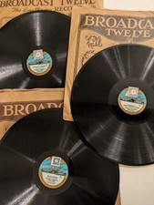 EXCELLENT Bidgood Three Record Bundle - 78rpm Broadcast 12" - SEE DESCRIPTION