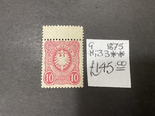 Deutsches Reich Briefmarken. 1875. G 1875. Mi 33. ** postfrisch. postfrisch #c454