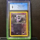 CGC 9 (Blue Label) Rocket's Mewtwo, Winner Best Of Game, 2003 Reverse Holo Card