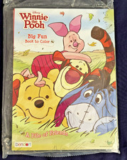 WINNIE THE POOH coloring  activity books 2 NEW bendon DISNEY tear  share pgs