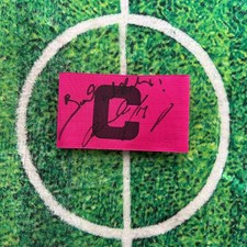 Mustapha Hadji Of Morocco, Sporting & Aston Villa Signed Captain Armband wCOA