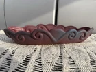 Vintage Van Briggle Art Pottery Mulberry Purple Scroll Bowl Planter/platter