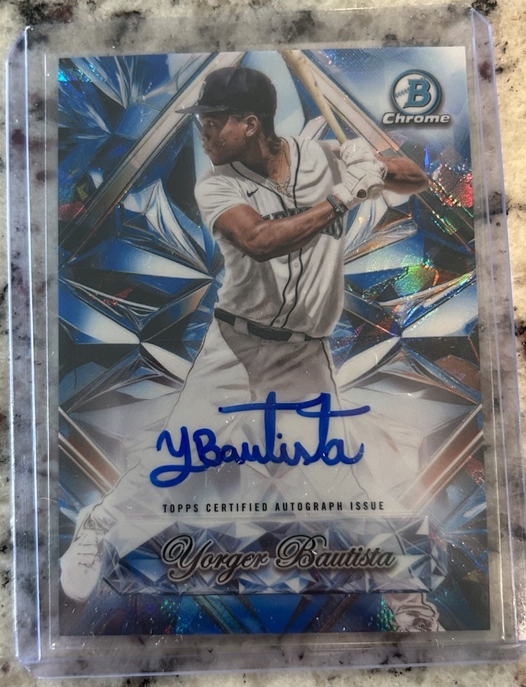 2025 Bowman Chrome Sapphire Yorger Bautista Select Auto