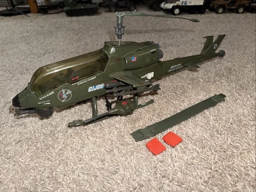 1983 Vintage  Hasbro GI Joe ARAH Dragonfly Helicopter XH-1 FOR PARTS