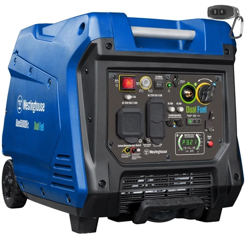 Westinghouse iGen5000DFc - 3,900 Watt Electric Start Dual Fuel Portable Inver...
