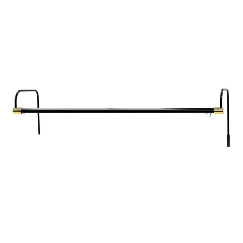 30" Tru-Slim LED Picture Light - Black with Brass Accents