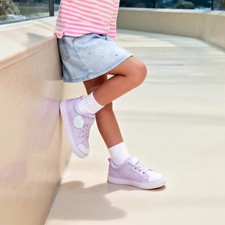 Girls Toddlers Kids Hook Loop Fashion Sneakers Lightweight Comfort Casual Shoes