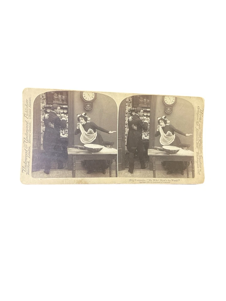 6 cartões estereoscópicos 1900 Underwood e Underwood 2 cartões Keystone - Imagem 3 de 4