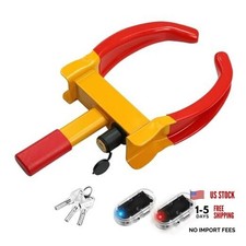 Universal Wheel Lock and Anti-Theft LED Flashing, Heavy Duty Trailer Lock