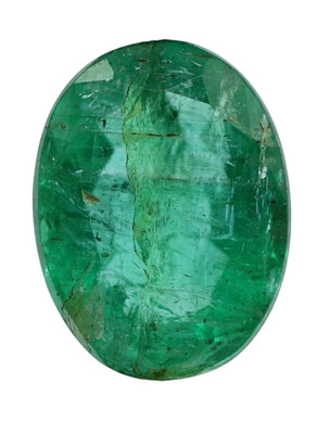 1.80 Ct Natural Emerald 9 × 6 mm Oval Cut Loose Gemstone Zambia Earth Mined