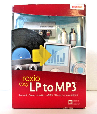 Roxio Easy LP to MP3 Kit - Convert LPs & Cassettes to MP3s -  New In Sealed Box