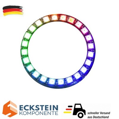 24Bit RGB LED Ring WS2812 5050 5V Weiß  für Arduino Raspberry Pi Neopixel