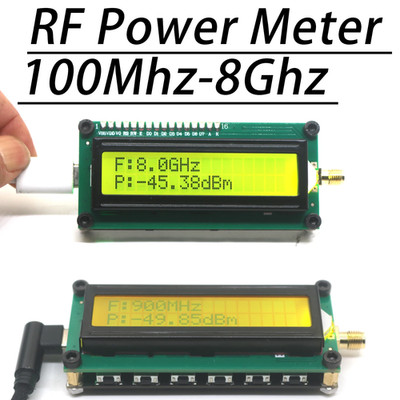 1Mhz-8Ghz AD8319 RF Power Meter ARW227 2.4Ghz Frequency Radio Antenna ...