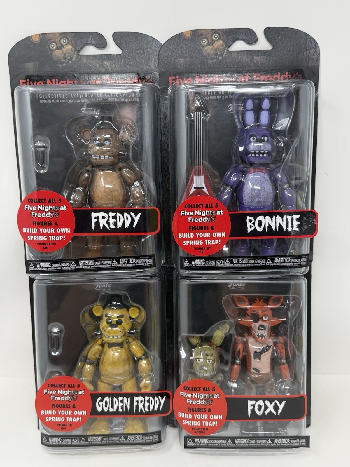 Funko Five Nights at Freddy's FNAF Golden Freddy Foxy Bonnie 2016 Wave 1