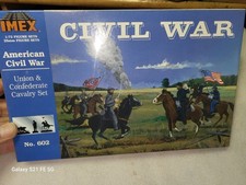 Imex Civil War Union Confederate Cavalry Plastic Soldier Set 1/72 602