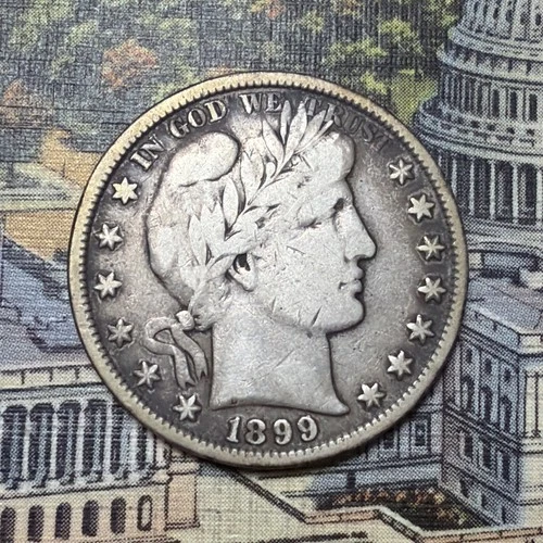 1899 Barber Half Dollar 🇺🇸