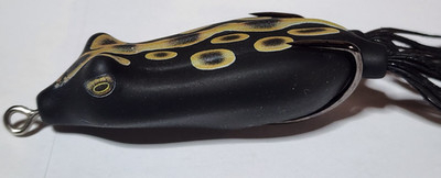 Snag Proof Phat Frog Gold Rush 3'' 5/8oz Walking Topwater Super Soft! Black