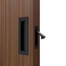Dontay Pocket Door Handles,Recessed Pull,Non Lock Flush 6 Inch, Matte Black