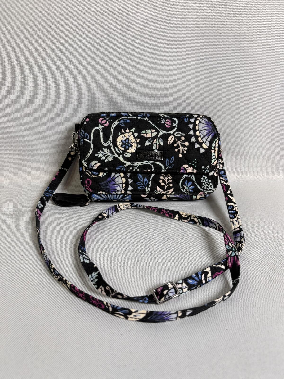 Vera Bradley Quilted Floral Crossbody Wallet Clutch
