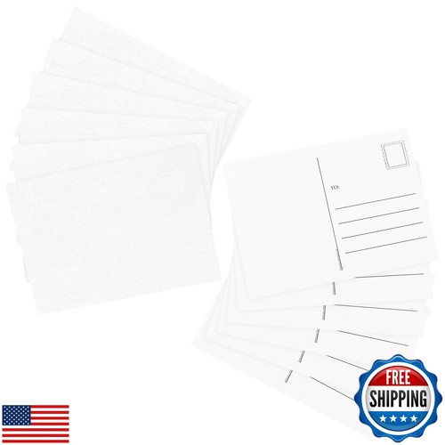 Hygloss Blank Postcards For Mailing- 100-Pack Personalize-Your-Own Mailable W