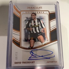 2023-24 Panini Immaculate DAVID TREZEGUET Excellence Auto 81/99