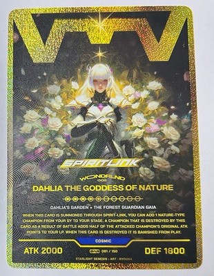 Wunder TCG Starlight Genesis Dahlia The Goddess Of Nature SAR 081/150 Karte
