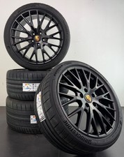 Porsche 21 Inch Panamera 976 Exclusive Design Wheels Summer Tires Satin Set of 4