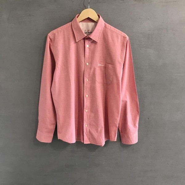 Men Luis Trenker Shirt Pink Cotton 40 /L / 48
