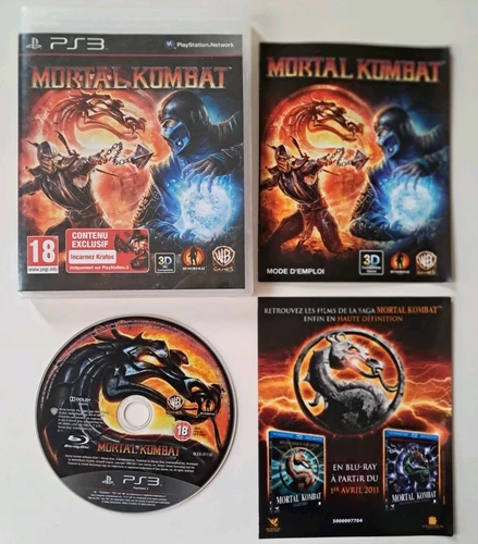 Jeu PS3 Mortal Kombat Complet FR TBE 
