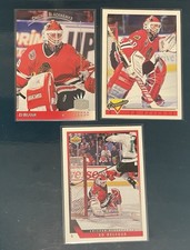 ED BELFOUR Hockey Card Hall of Fame Member Lot Of 3