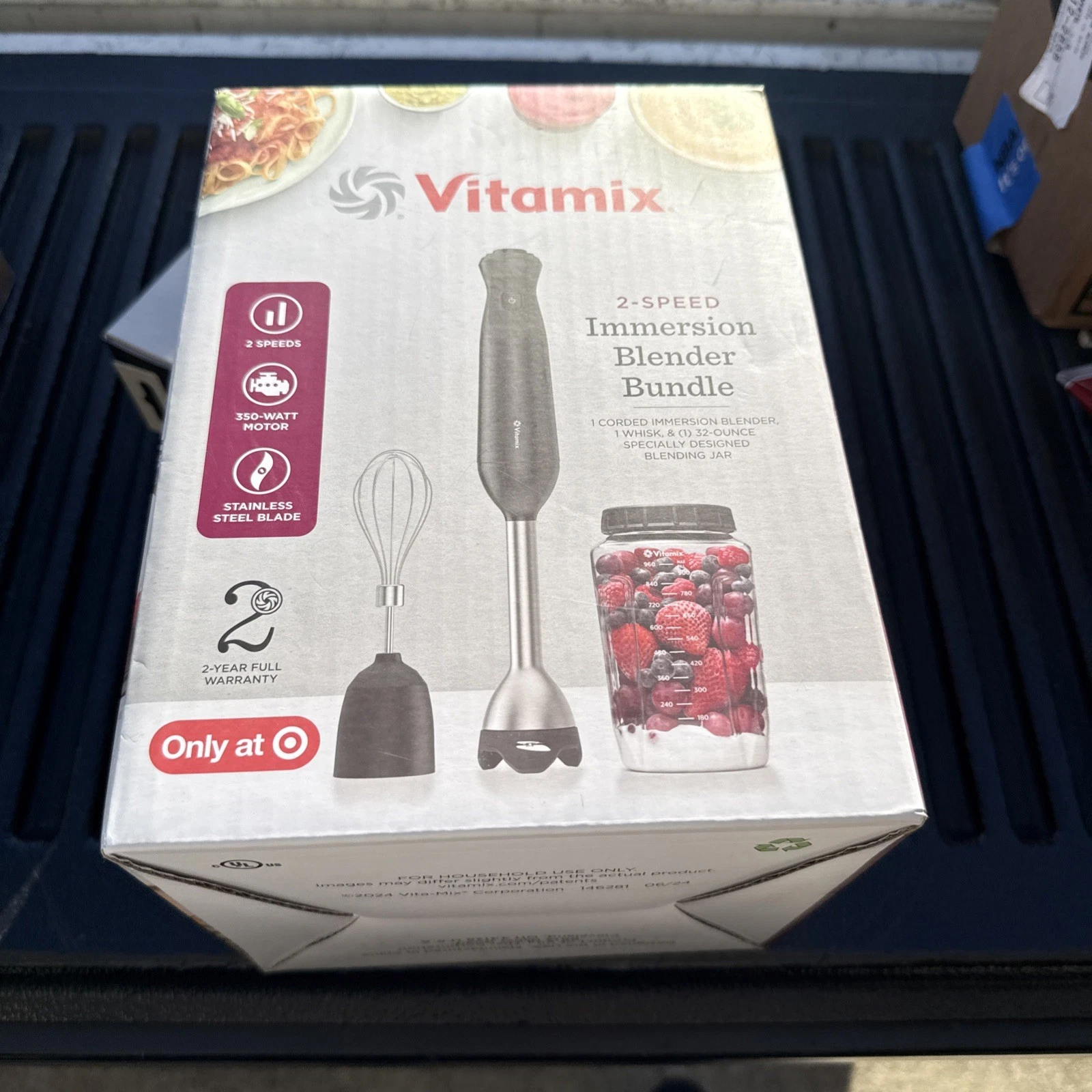 Vitamix 2-Speed Hand Immersion Blender 2-Piece Blend Emulsify Whip