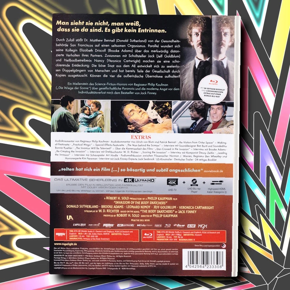 DIE KÖRPERFRESSER KOMMEN (1978) 4K UltraHD Blu-ray LIMITED 3-Disc Mediabook - Bild 2 von 2