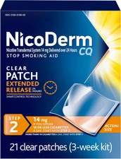 CQ Nicotine Patches to Help Stop Smoking with Behavioral Support Program, 14Mg, 