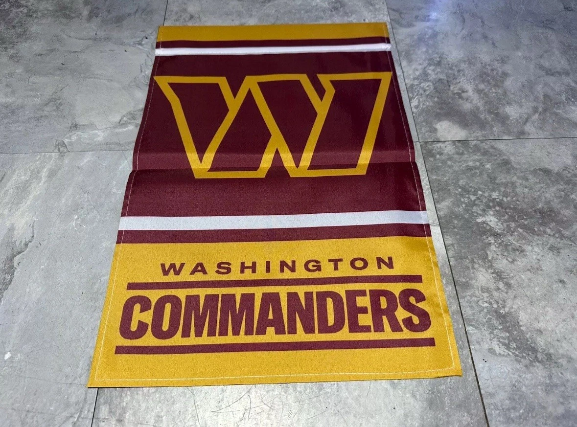 WASHINGTON COMMANDERS 11.5" X 17.5" GARDEN FLAG / YARD BANNER