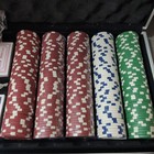 BCG Poker Chip Set Aluminum Case w/ Playing Cards & Small Blind Button — photo 4