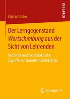 Etje SchröDer | Der Lerngegenstand Wortschreibung Aus Der Sicht Von Lehrenden