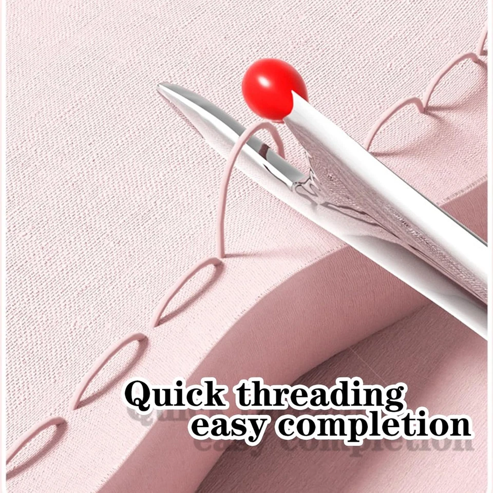 Upgraded 2 in 1 Needle Threader Seam Ripper Multifunctional Hand Sewing Tools - Image 3 of 4