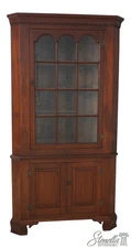 F69055: Antique American Cherry Country Chippendale Corner Cabinet