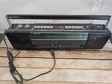 Sony Sound Rider CFS-W301 AM/FM/Cassette Boombox Dual Cassette PARTS READ