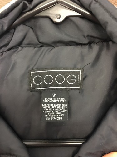 NWT Coogi Girl Size 7 Puffer Vest Black $91msrp - Picture 6 of 7